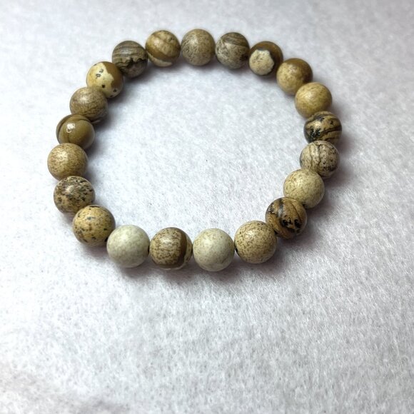 Wooden Bead Stretch Bracelet - Picture 1 of 5